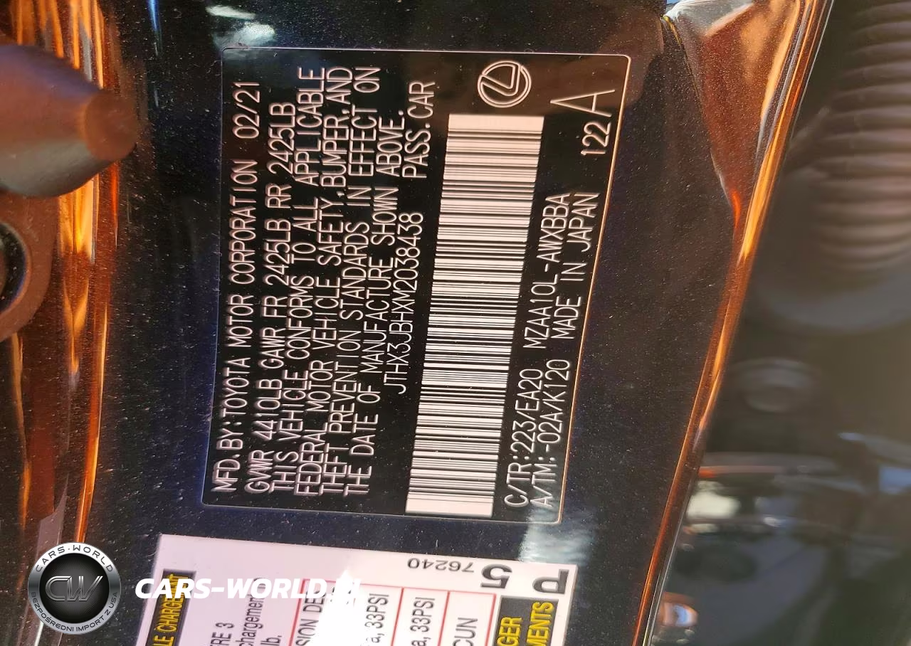 2021 Lexus Ux 200 VIN:JTHX3JBHXM2038438 - 14