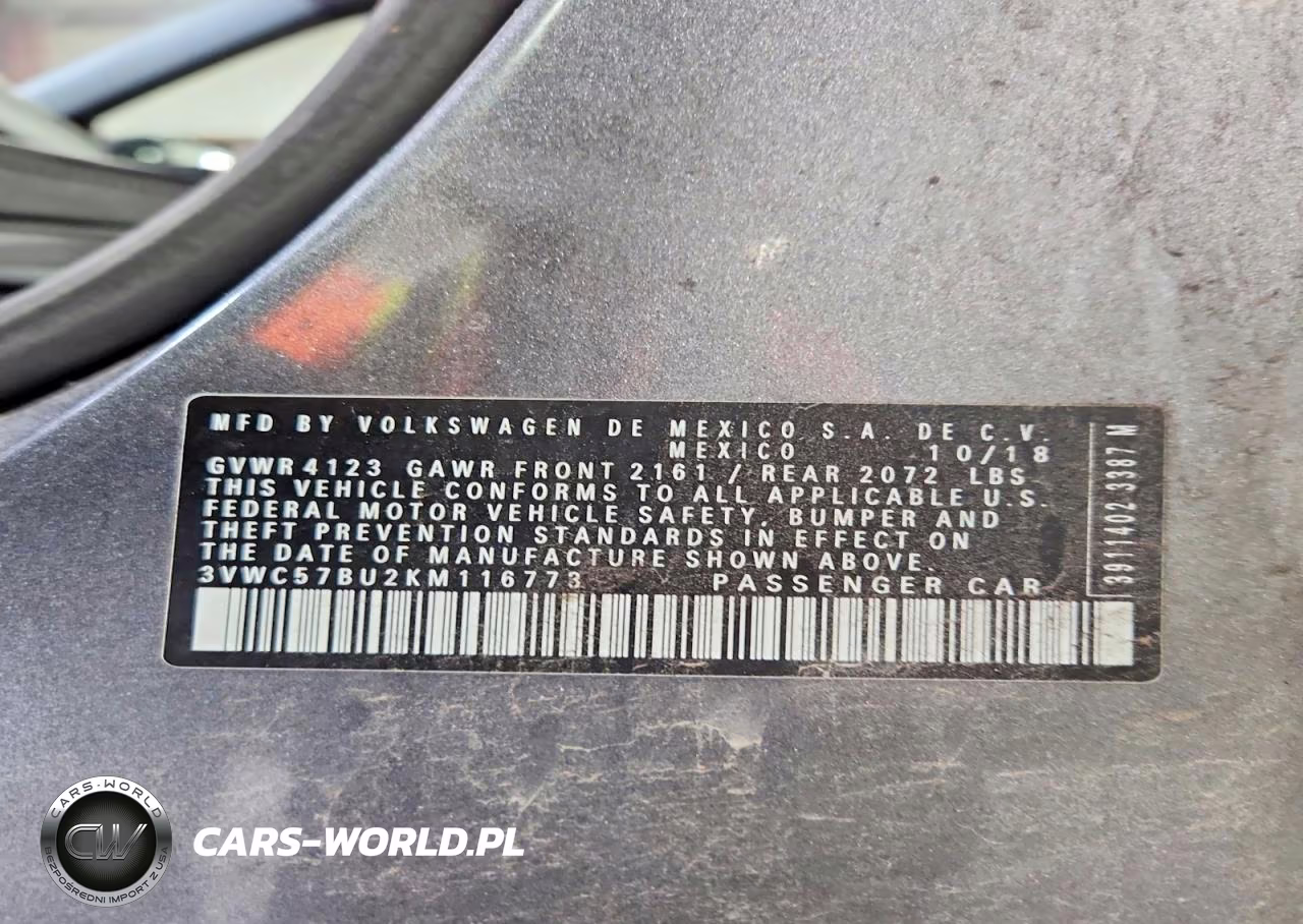 2019 Volkswagen Jetta S VIN:3VWC57BU2KM116773 - 12