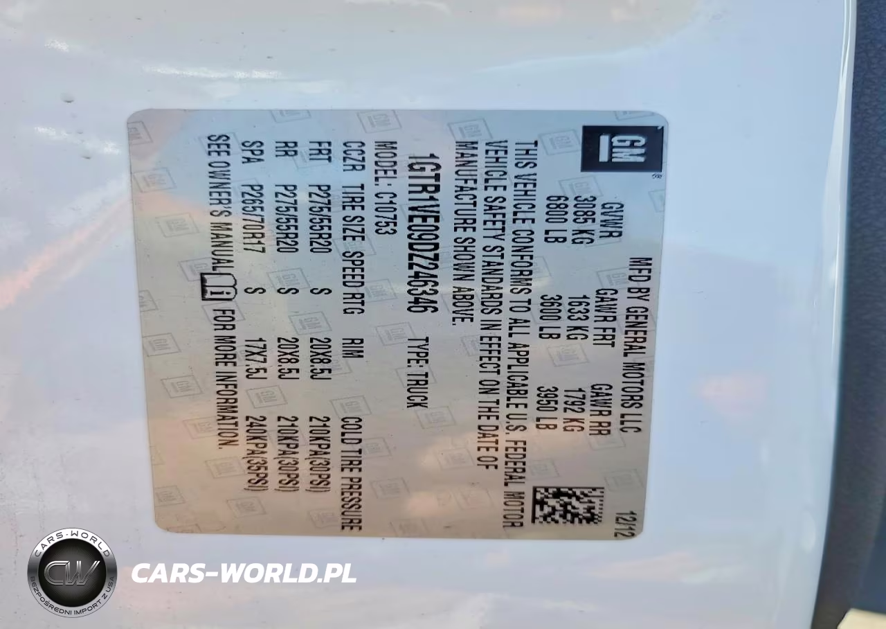 2013 GMC Sierra VIN:1GTR1VE09DZ246346 - 12