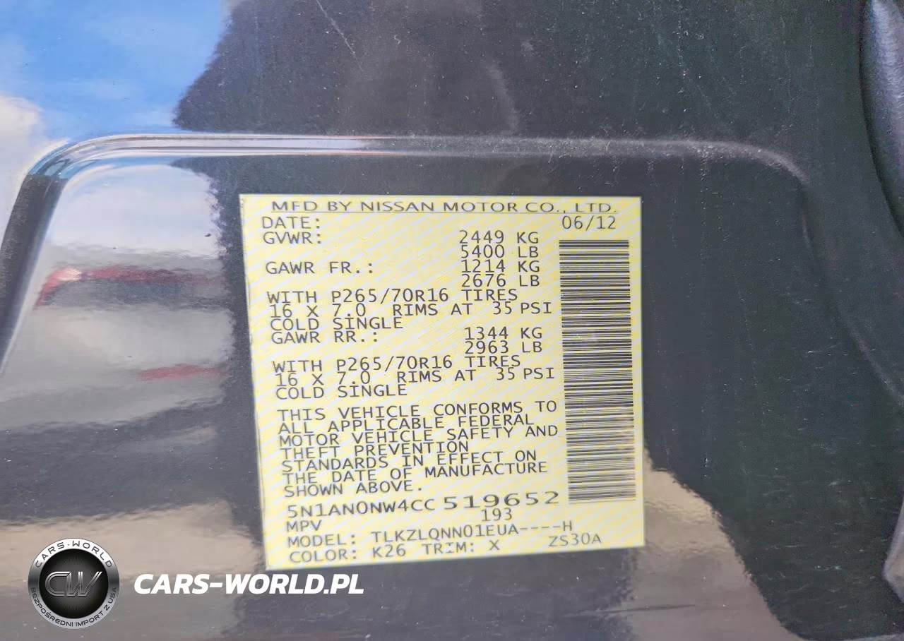 2012 Nissan Xterra X VIN:5N1AN0NW4CC519652 - 13