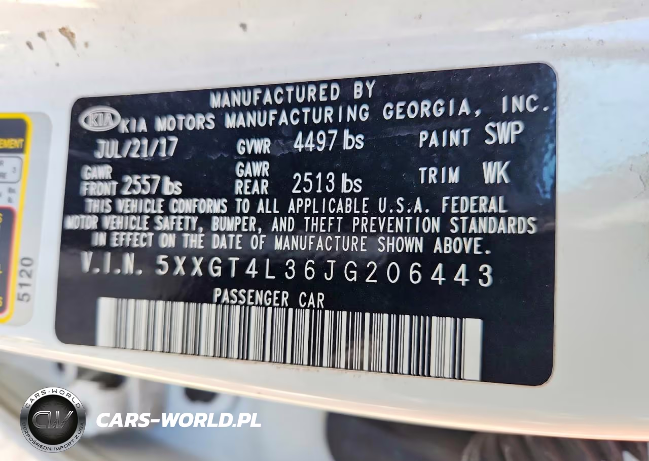 2018 Kia Optima Lx VIN:5XXGT4L36JG206443 - 12