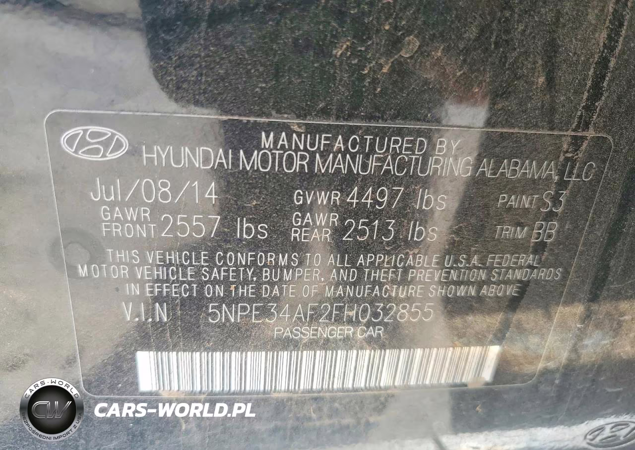 2015 Hyundai Sonata Sport VIN:5NPE34AF2FH032855 - 12