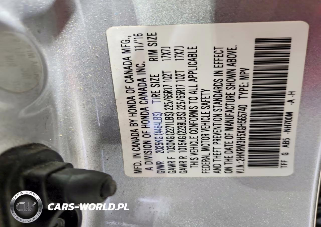 2016 Honda Cr-V Ex VIN:2HKRM3H5XGH565740 - 13