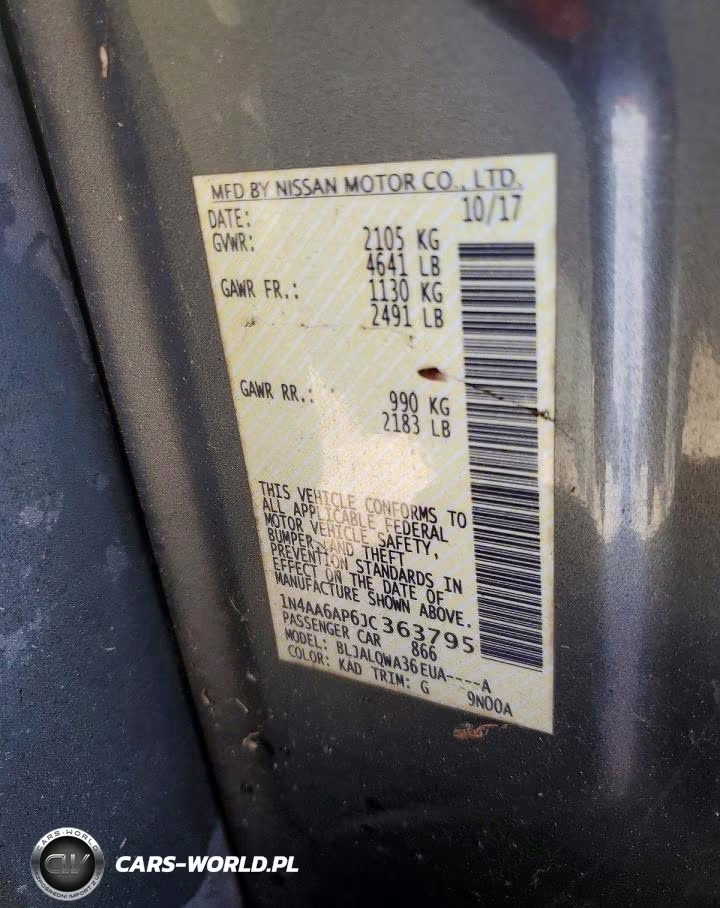 2018 Nissan Maxima 3.5 S VIN:1N4AA6AP6JC363795 - 12