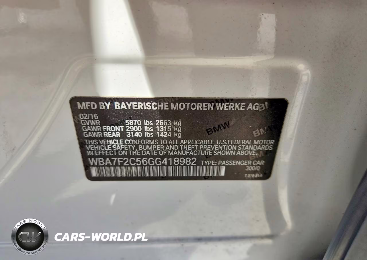 2016 BMW 750 Xi VIN:WBA7F2C56GG418982 - 12