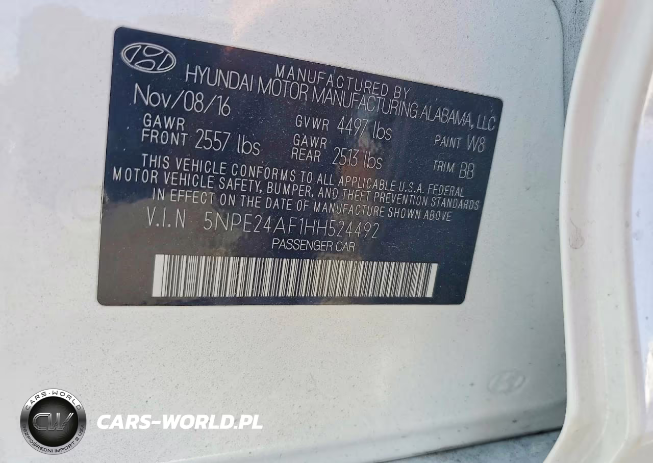 2017 Hyundai Sonata Se VIN:5NPE24AF1HH524492 - 13