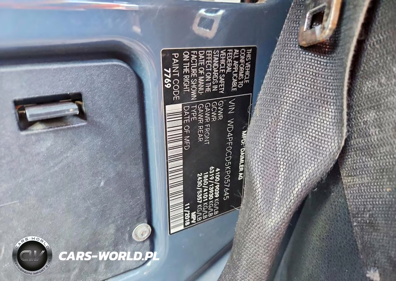 2019 Mercedes-Benz Sprinter 2500-3500 Delivery Van VIN:WD4PF0CD5KP057645 - 13