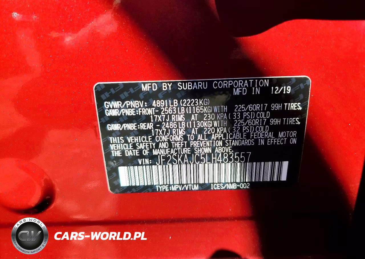 2020 Subaru Forester Premium VIN:JF2SKAJC5LH483557 - 13