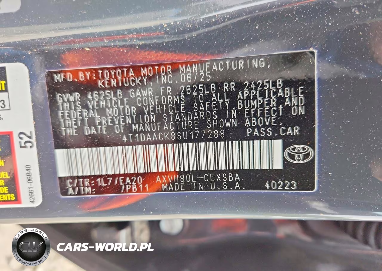 2025 Toyota Camry Se VIN:4T1DAACK8SU177288 - 13