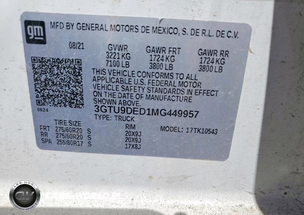 2021 GMC Sierra K1500 Slt VIN:3GTU9DED1MG449957 - 13