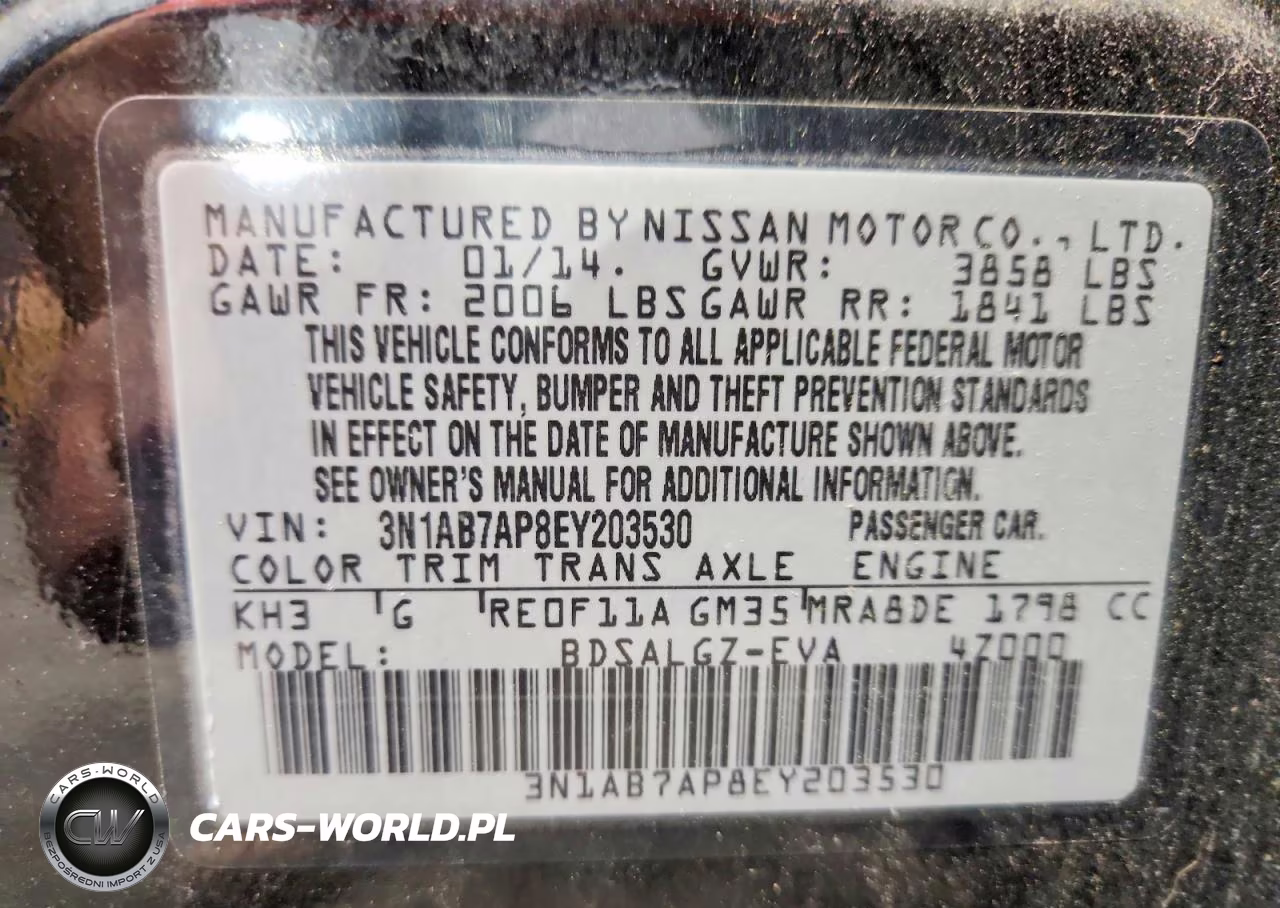 2014 Nissan Sentra Sl VIN:3N1AB7AP8EY203530 - 12