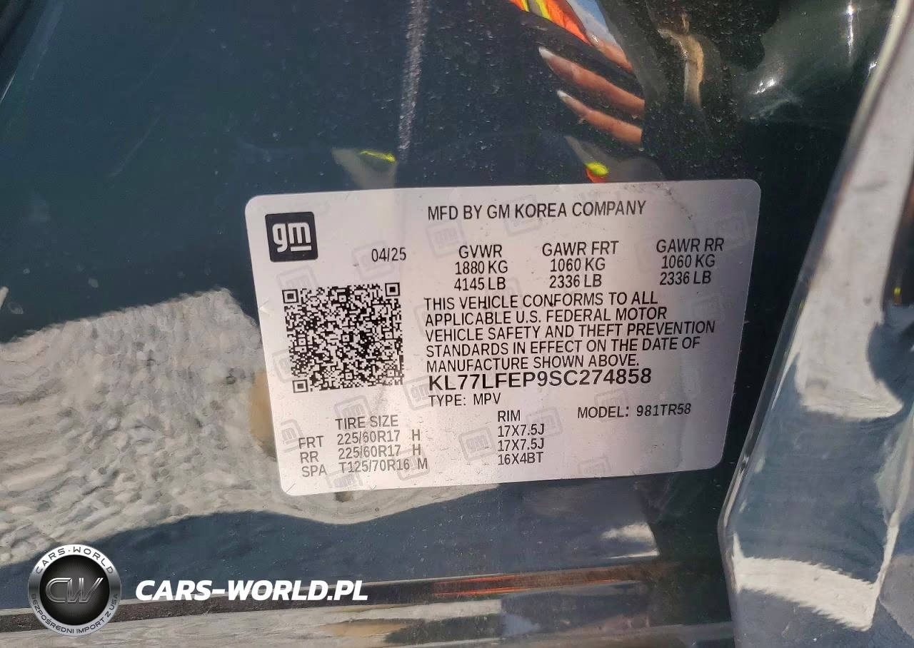 2025 Chevrolet Trax Ls VIN:KL77LFEP9SC274858 - 14