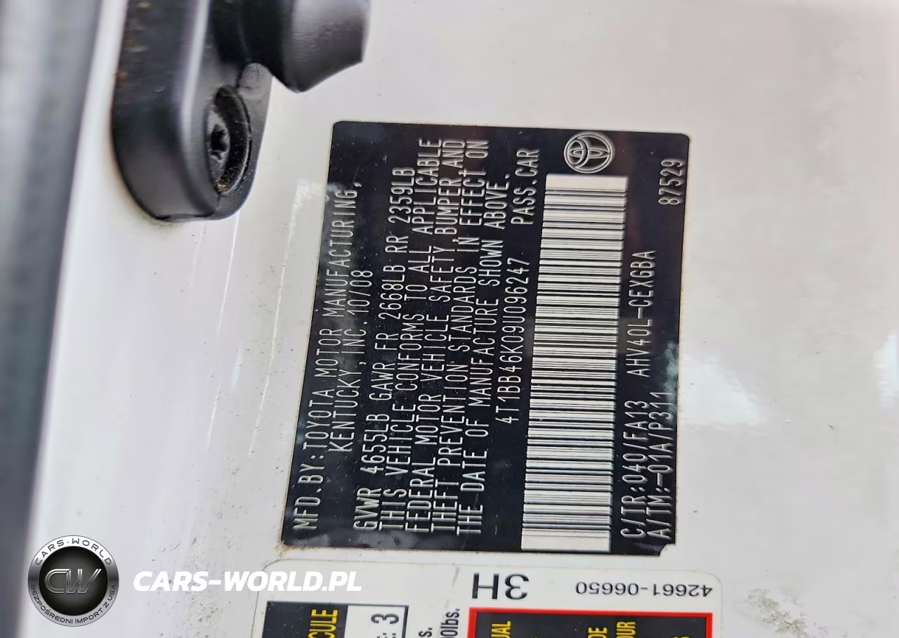 2009 Toyota Camry Hybrid VIN:4T1BB46K09U096247 - 12