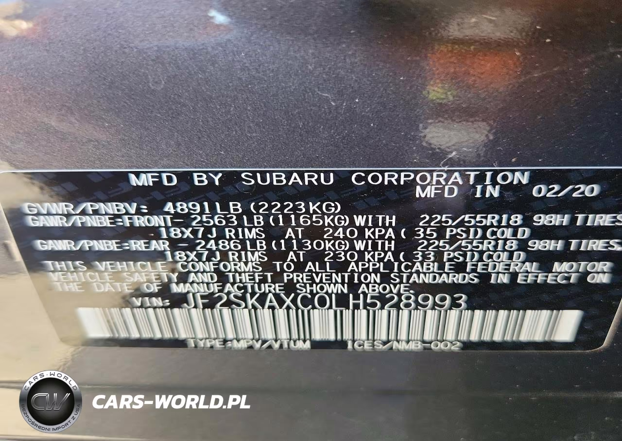 2020 Subaru Forester Touring VIN:JF2SKAXC0LH528993 - 13