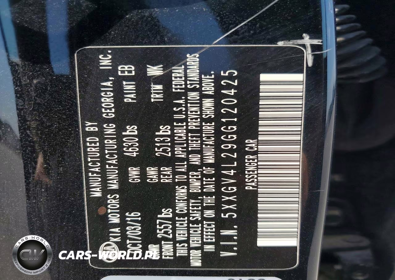 2016 Kia Optima Sxl VIN:5XXGV4L29GG120425 - 12