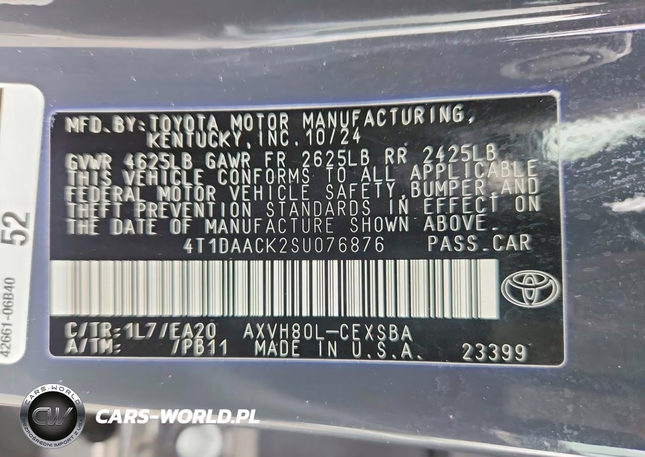 2025 Toyota Camry Se VIN:4T1DAACK2SU076876 - 13