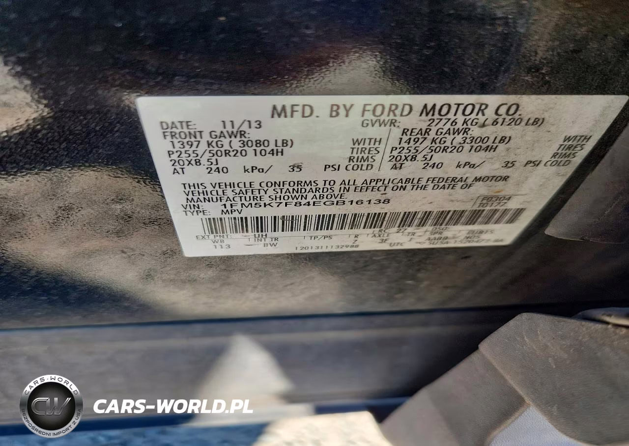 2014 Ford Explorer Limited VIN:1FM5K7F84EGB16138 - 13