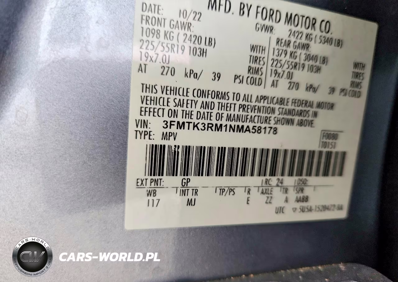 2022 Ford Mustang Mach-E Premium VIN:3FMTK3RM1NMA58178 - 13