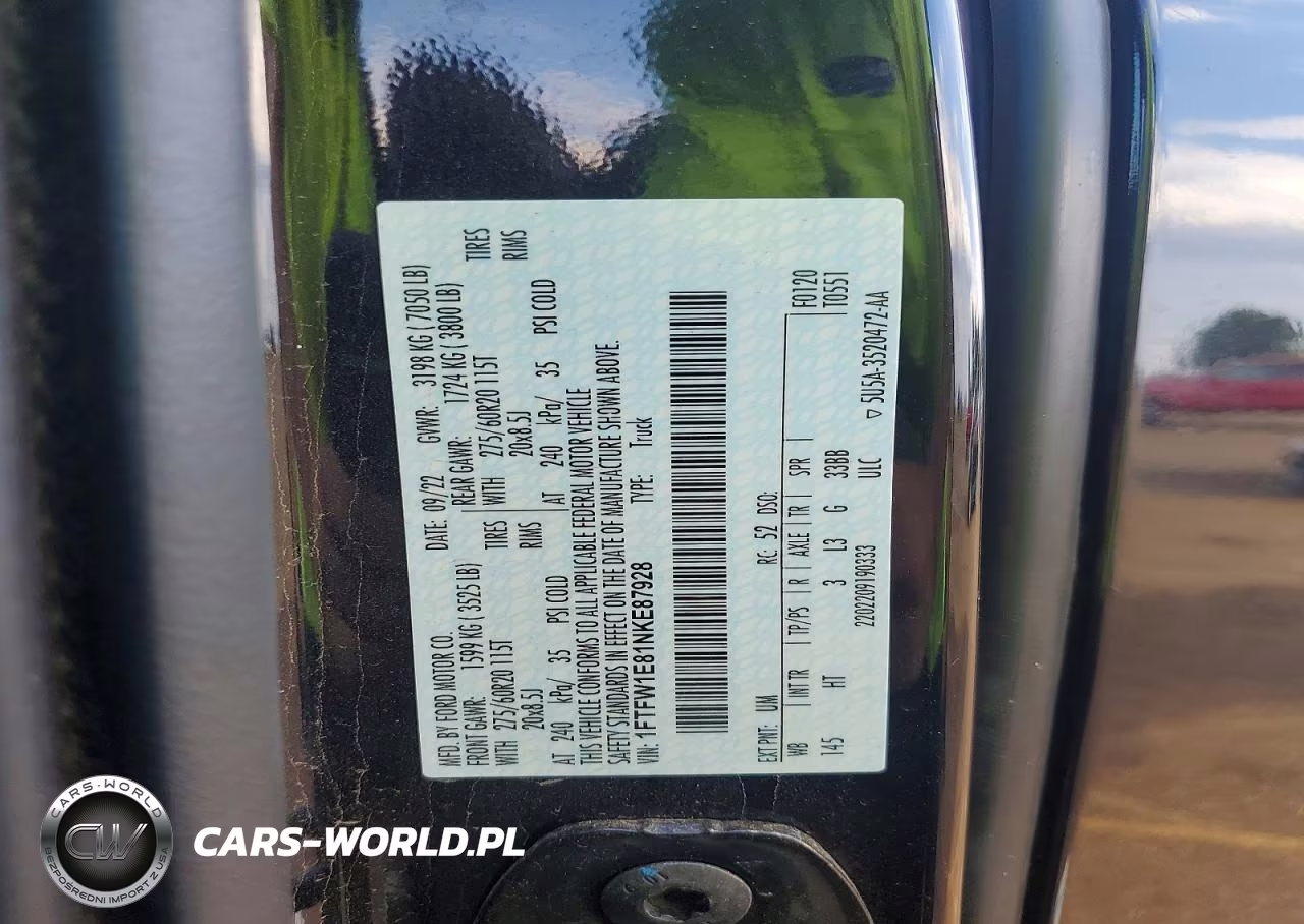 2022 Ford F150 Supercrew VIN:1FTFW1E81NKE87928 - 12