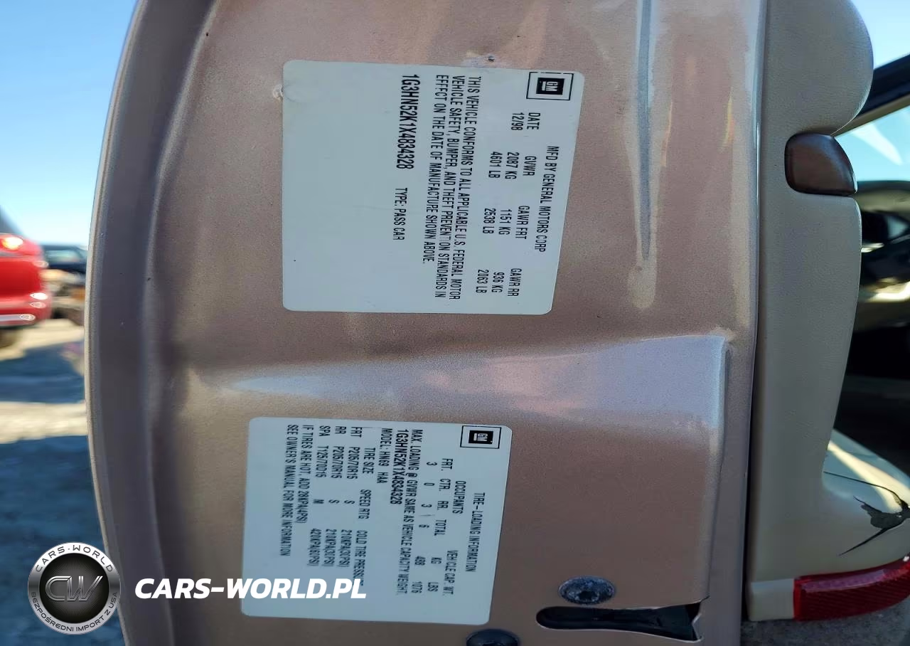 1999 Oldsmobile 88 Base VIN:1G3HN52K1X4834328 - 12