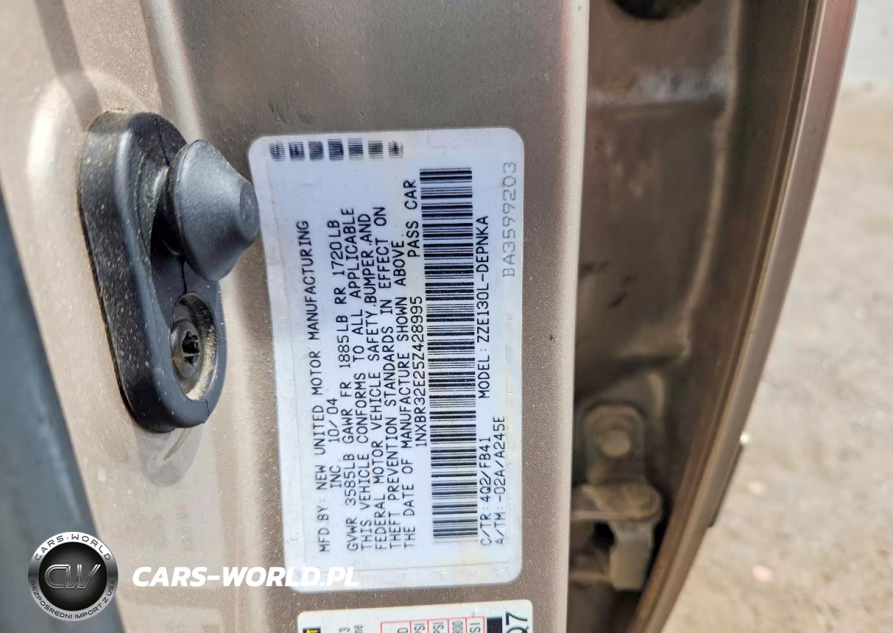 2005 Toyota Corolla Le VIN:1NXBR32E25Z428995 - 13