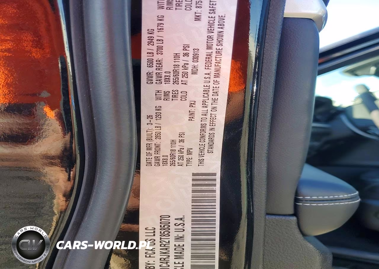 2026 Jeep Grand Cherokee L VIN:1C4RJKAR2T8585070 - 13