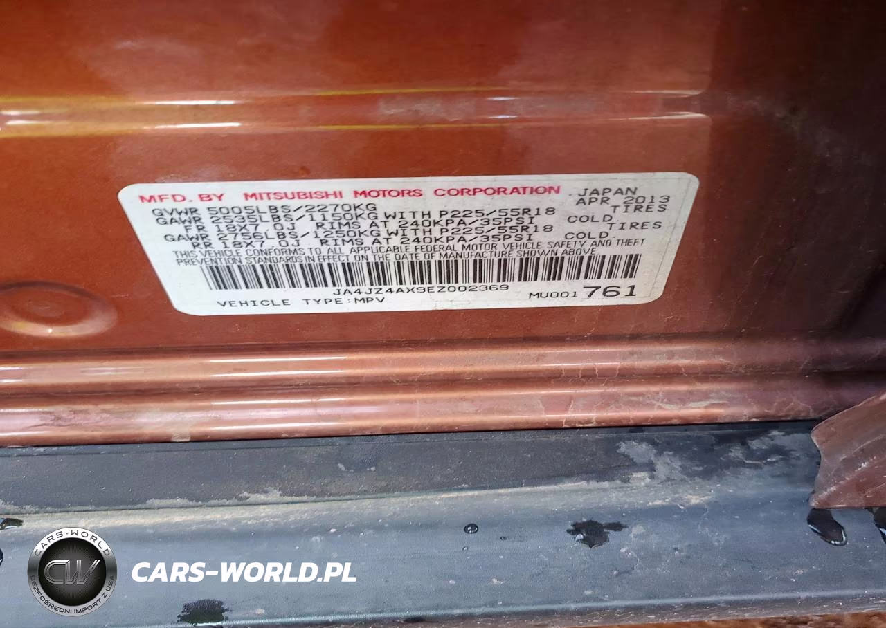 2014 Mitsubishi Outlander Gt VIN:JA4JZ4AX9EZ002369 - 12