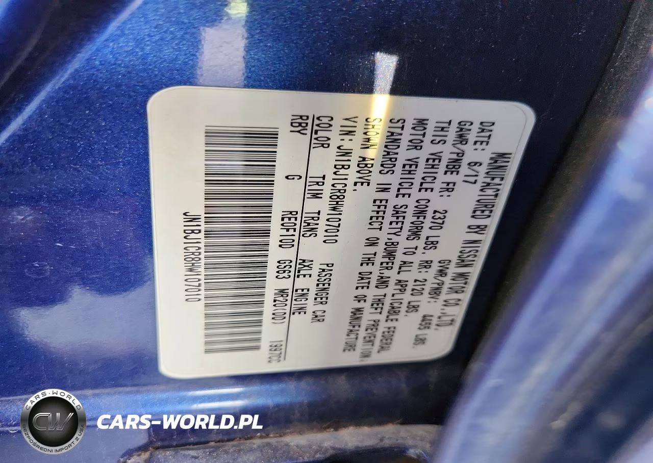 2017 Nissan Rogue Sport Sv VIN:JN1BJ1CR8HW107010 - 14