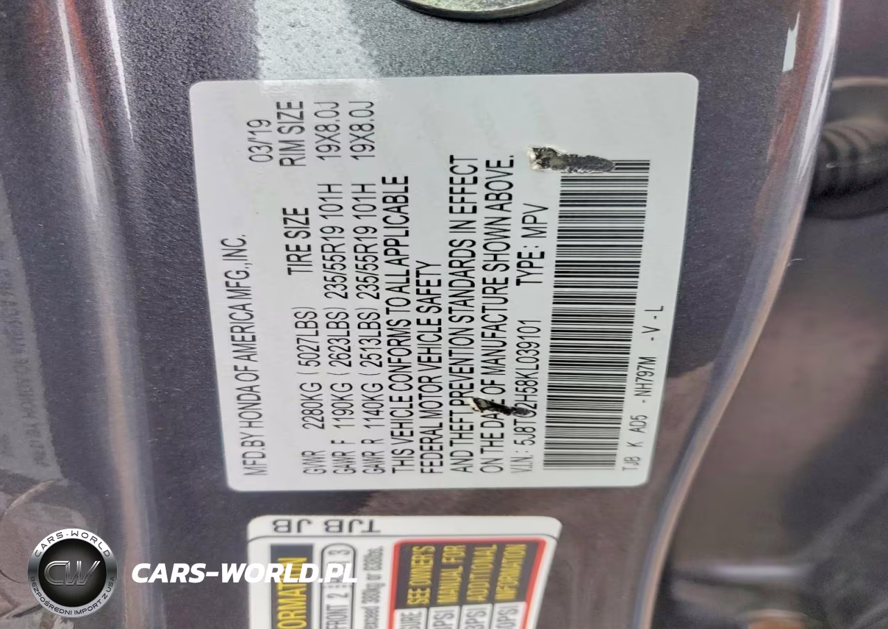 2019 Acura Rdx Technology VIN:5J8TC2H58KL039101 - 13