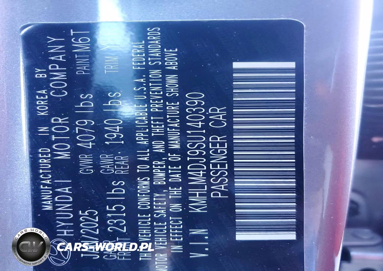 2025 Hyundai Elantra Hybrid Blue VIN:KMHLM4DJ9SU140390 - 13