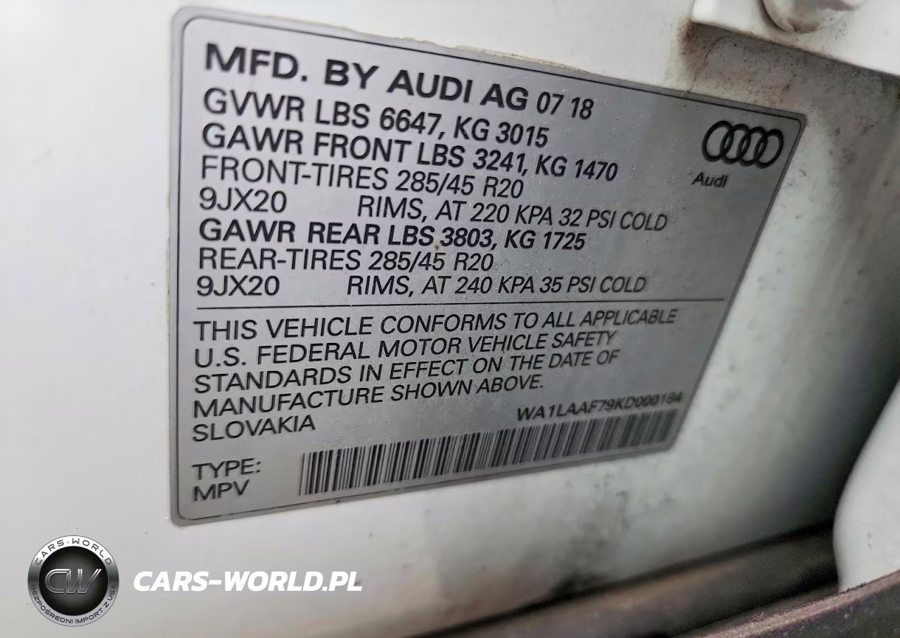 2019 Audi Q7 Premium Plus VIN:WA1LAAF79KD000184 - 14