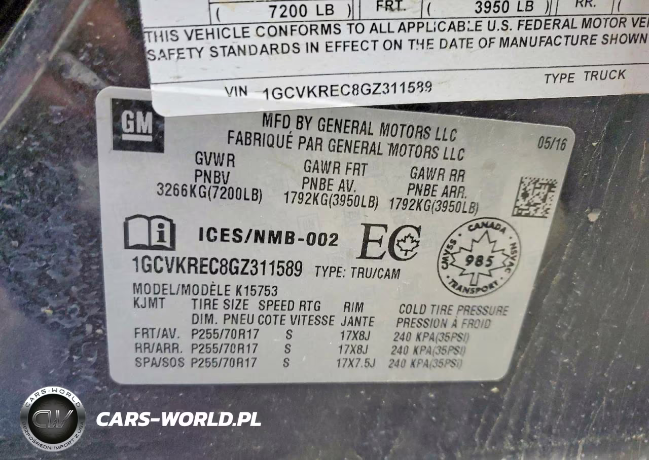 2016 Chevrolet Silverado K1500 Lt VIN:1GCVKREC8GZ311589 - 12