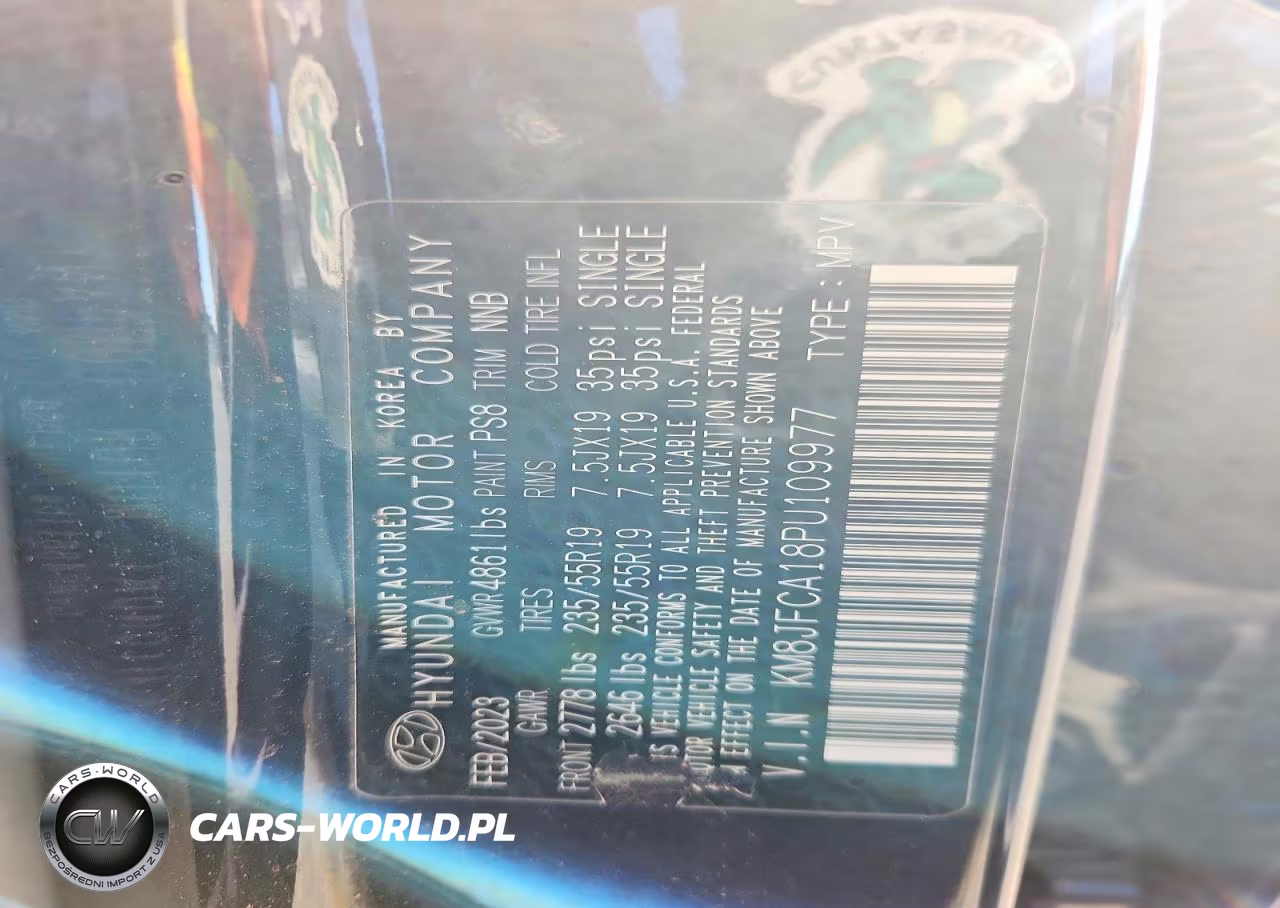2023 Hyundai Tucson Sel Convenience VIN:KM8JFCA18PU109977 - 12