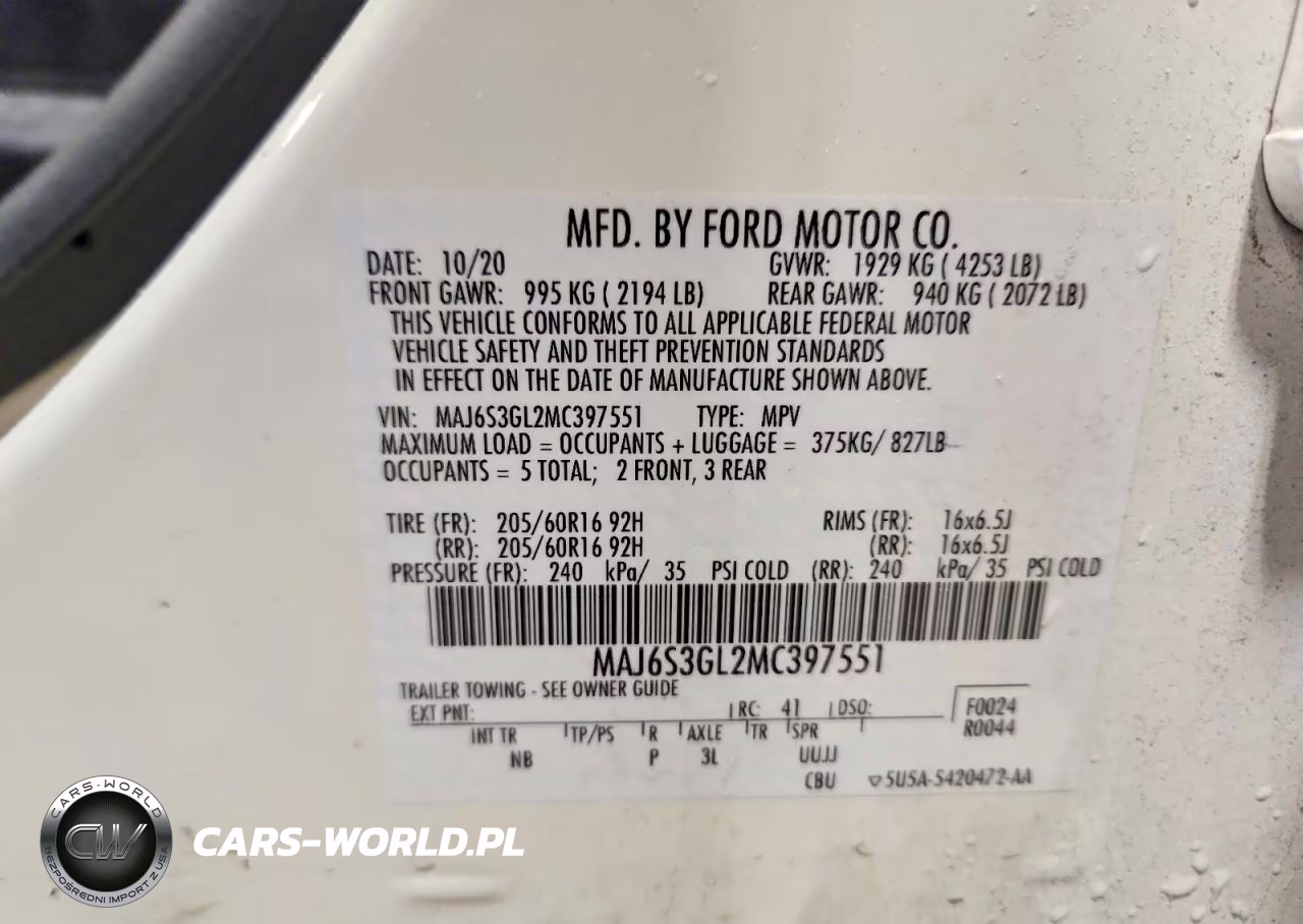 2021 Ford Ecosport Se VIN:MAJ6S3GL2MC397551 - 12