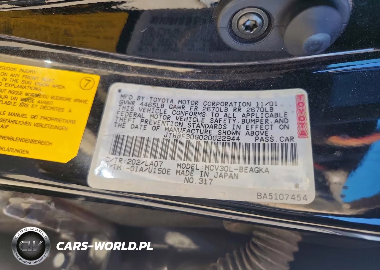 2002 Lexus Es 300 VIN:JTHBF30G020022944 - 12