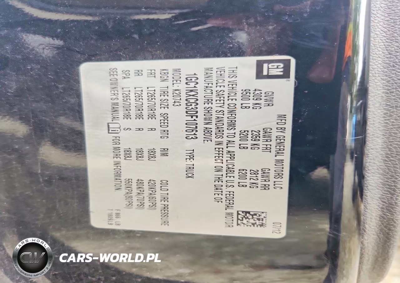 2013 Chevrolet Silverado K2500 Heavy Duty Lt VIN:1GC1KXCG3DF107613 - 13