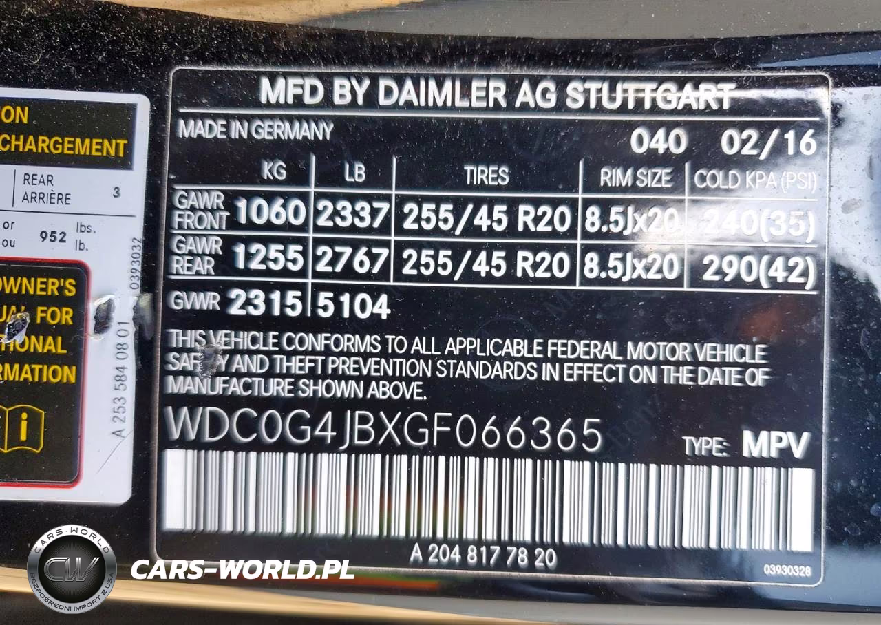 2016 Mercedes-Benz Glc 300 VIN:WDC0G4JBXGF066365 - 13