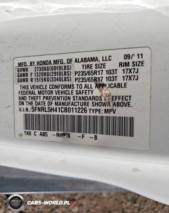 2012 Honda Odyssey Ex VIN:5FNRL5H41CB011226 - 14