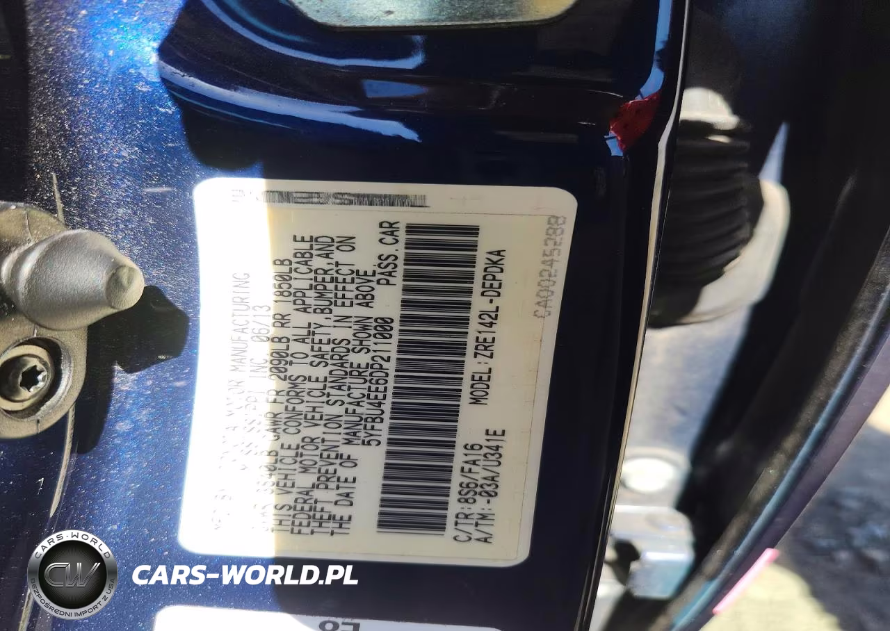 2013 Toyota Corolla L VIN:5YFBU4EE6DP211000 - 12
