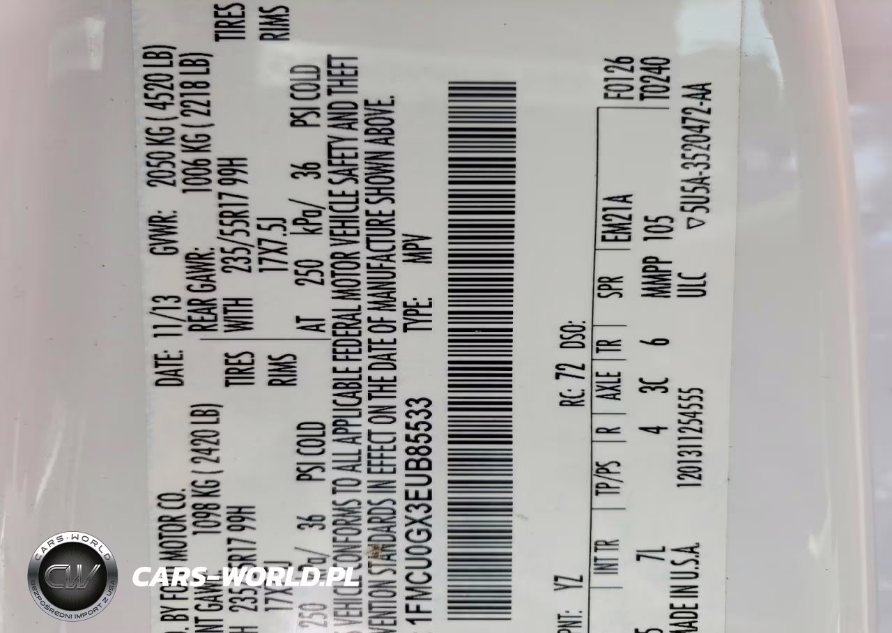 2014 Ford Escape Se VIN:1FMCU0GX3EUB85533 - 12