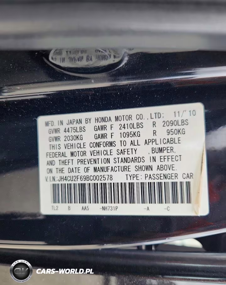 2011 Acura Tsx VIN:JH4CU2F69BC002578 - 13