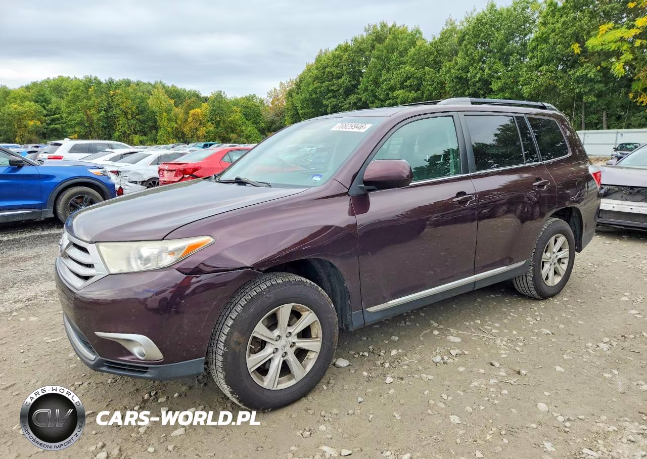 2012 Toyota Highlander Se VIN:5TDBK3EH6CS158881 - 1