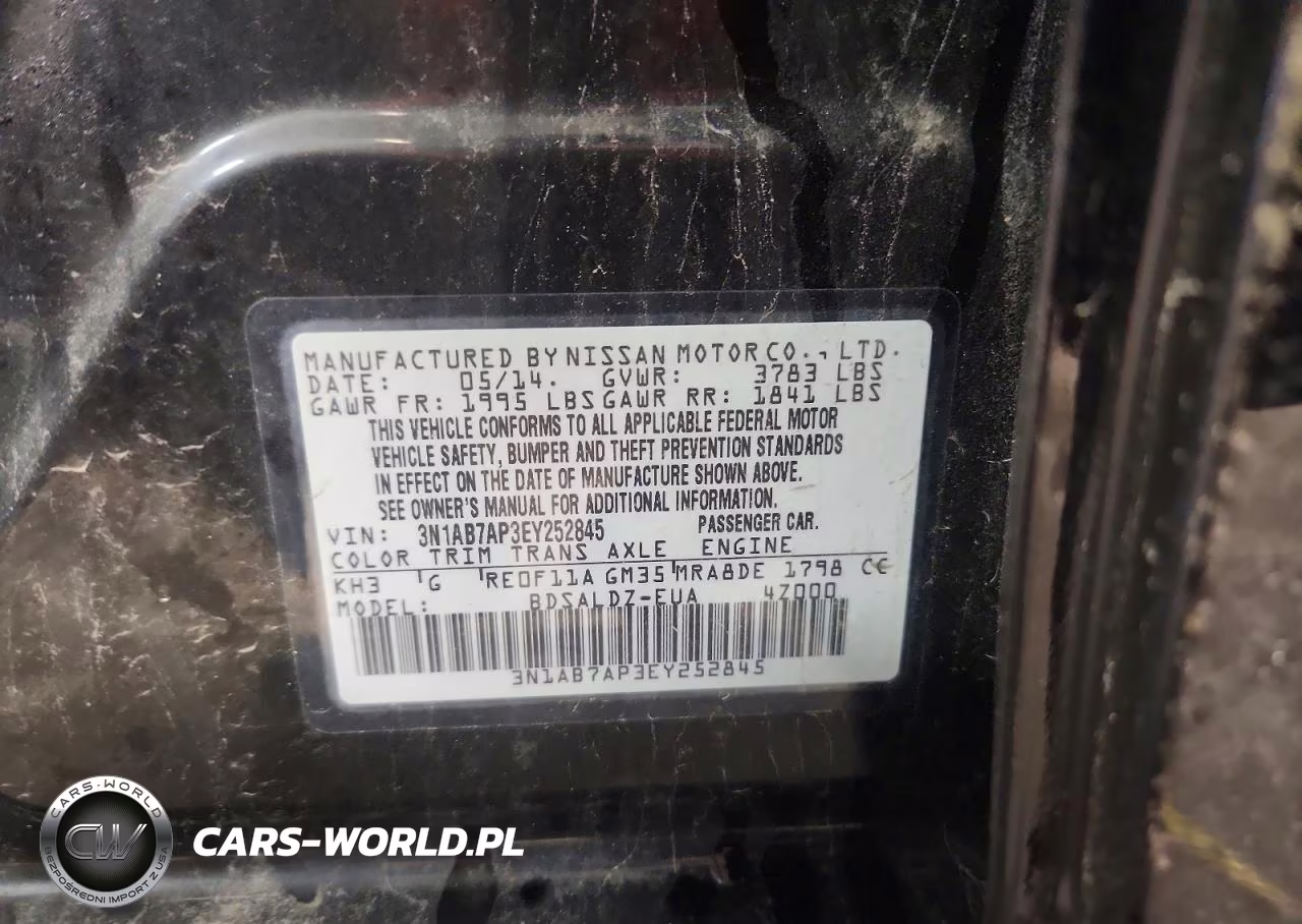 2014 Nissan Sentra Sv VIN:3N1AB7AP3EY252845 - 13