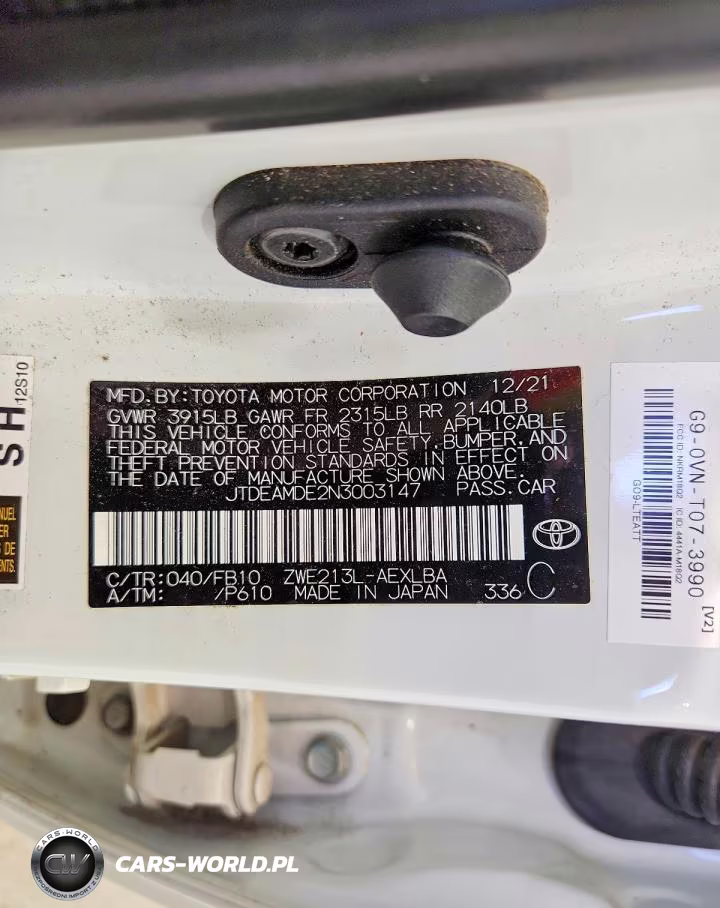 2022 Toyota Corolla Le VIN:JTDEAMDE2N3003147 - 12