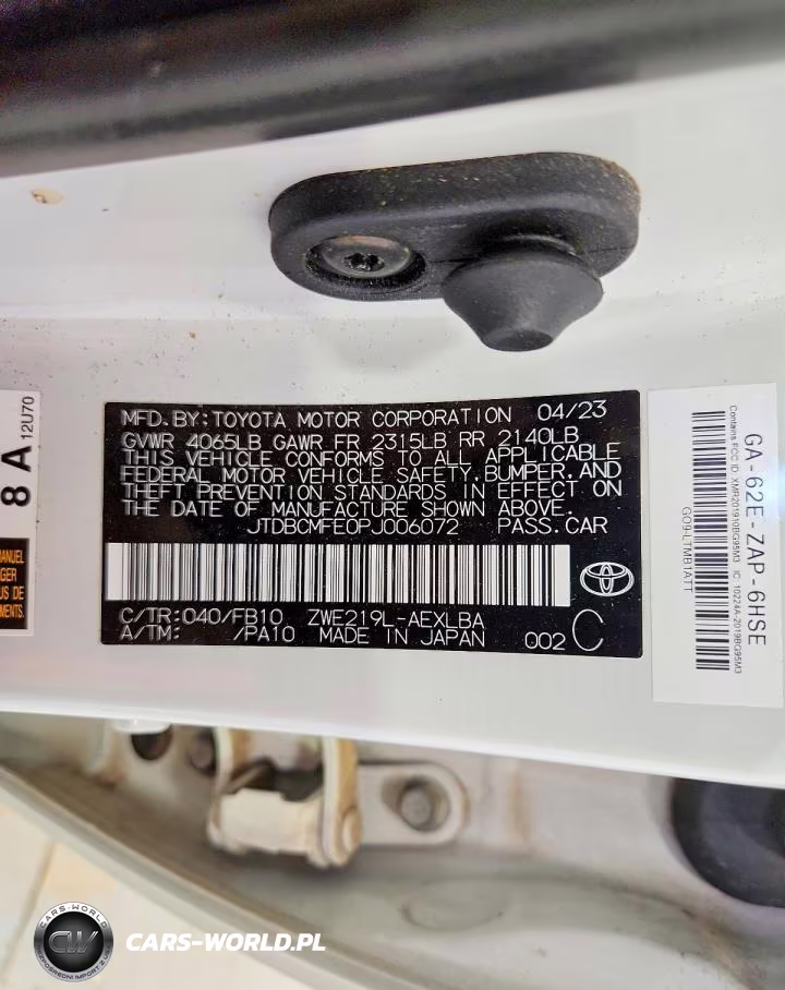 2023 Toyota Corolla Hybrid Le VIN:JTDBCMFE0PJ006072 - 12