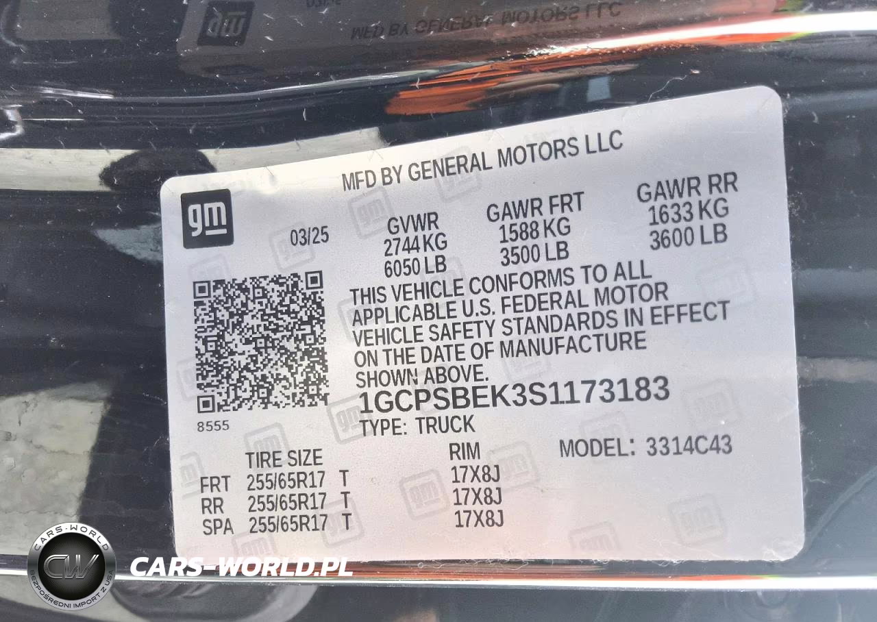 2025 Chevrolet Colorado VIN:1GCPSBEK3S1173183 - 12