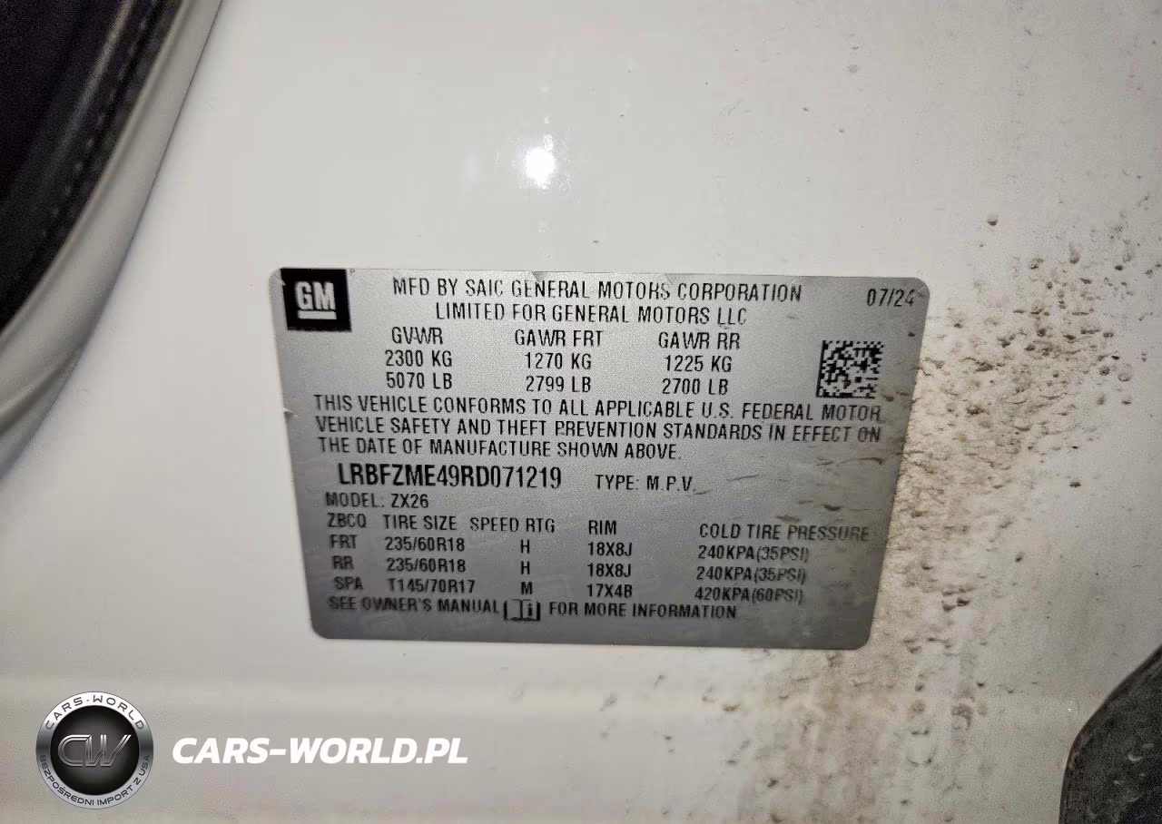 2024 Buick Envision Preferred VIN:LRBFZME49RD071219 - 13