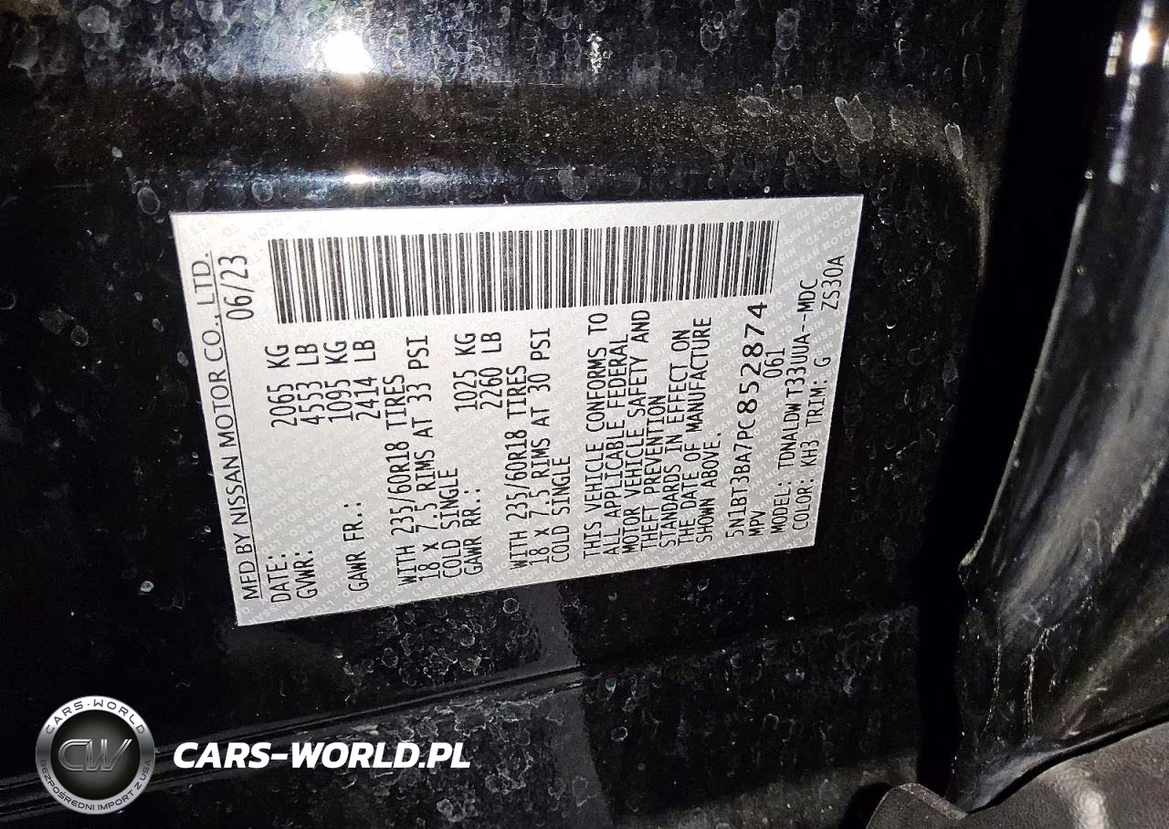 2023 Nissan Rogue Sv VIN:5N1BT3BA7PC852874 - 13