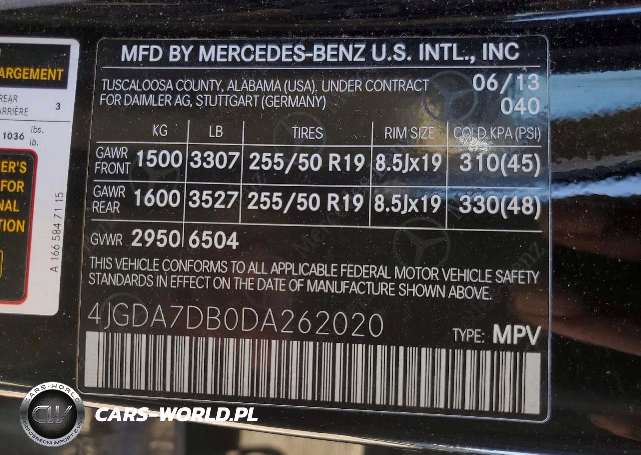 2013 Mercedes-Benz Ml 550 4Matic VIN:4JGDA7DB0DA262020 - 13