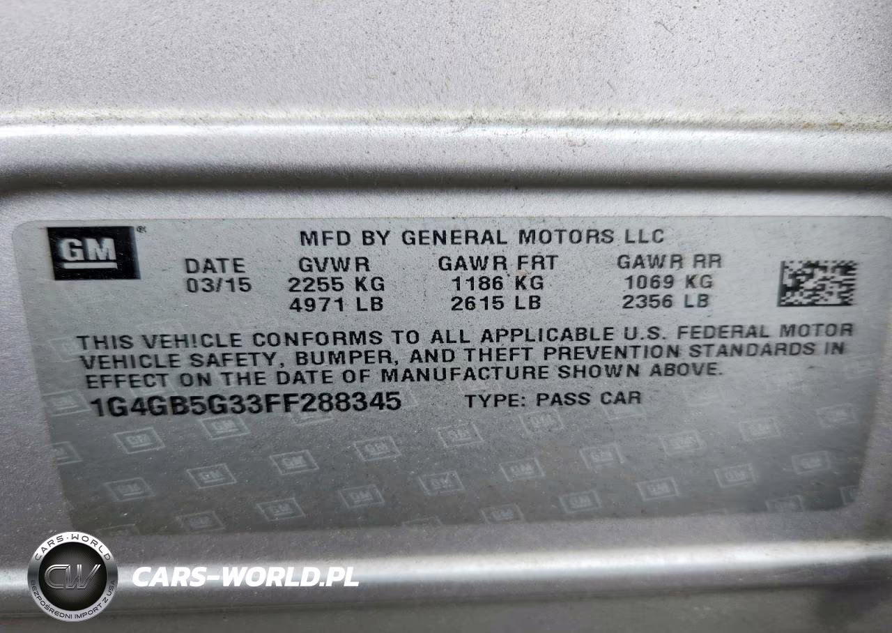 2015 Buick Lacrosse VIN:1G4GB5G33FF288345 - 12